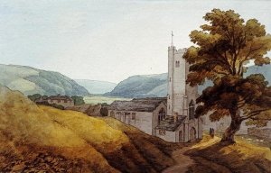 John White Abbott - From The Churchyard at Dulverton, Somerset