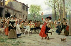 Federigo Andreotti - Silks and Satins at The Wedding Dance