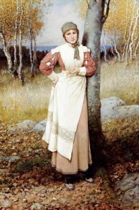 George Henry Boughton - A Rose In New England