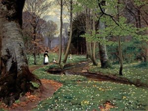 Hans Anderson Brendekilde - The Woodland Path