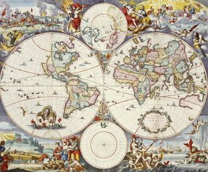 Cornelis Danckerts - Map of The World