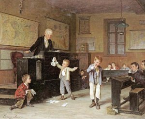 Andre Henri Dargelas - The School Room