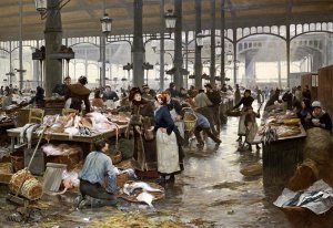 Victor Gilbert - The Fish Hall at The Central Market