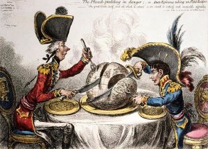 James Gillray - The Plum Pudding In Danger