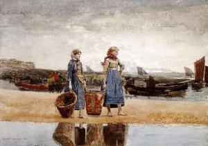 Winslow Homer - Two Girls on The Beach, Tynemouth