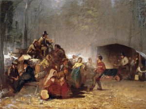 Eastman Johnson - The Party In The Maple Sugar Camp