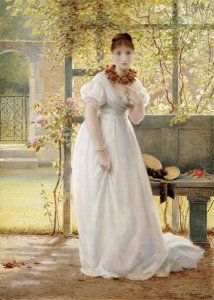 George Dunlop Leslie - In The Walled Garden