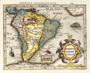 Gerard Mercator - Map of South America