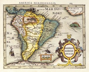 Gerard Mercator - Map of South America