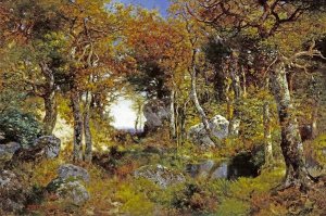 Thomas Moran - The Woodland Pool