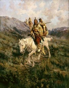 Edgar Samuel Paxson - Visit To Another Tribe