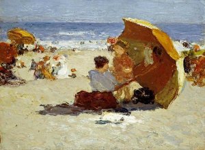 Edward Henry Potthast - Late Afternoon, Coney Island