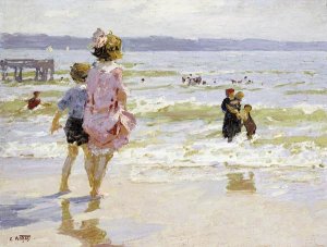 Edward Henry Potthast - At The Seashore