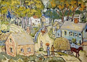 Maurice Brazil Prendergast - A New England Village