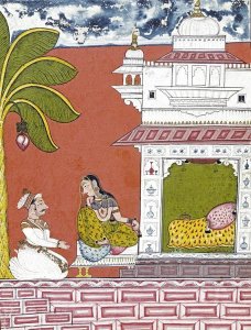 Ramkali Ragini - A Lady Seated Outside Her Bedchamber