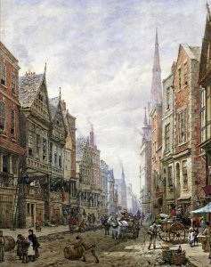 Louise Rayner - Watergate Street, Chester