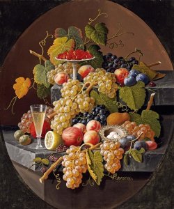 Severin Roesen - Still Life With Fruit