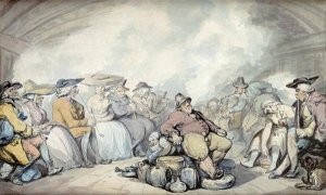 Thomas Rowlandson - The Irish Steam Packet