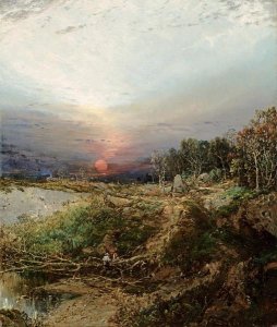 William Louis Sonntag - Sunset on The Maine Coast