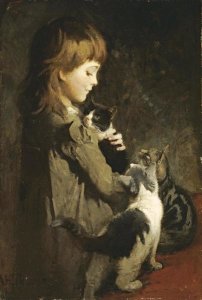 Abbott Handerson Thayer - The Favorite Kitten