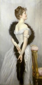 James Jacques Tissot - Portrait of The Vicomtesse De Montmorand