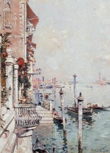 Franz Richard Unterberger - The Grand Canal, Venice