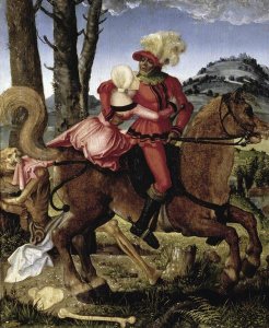 Hans Baldung Grien - Knight Young Girl and Death