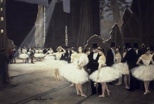 Jean Beraud - Backstage at The Opera