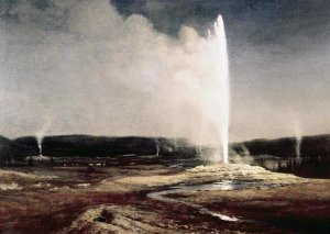 Albert Bierstadt - Geysers in Yellowstone Park