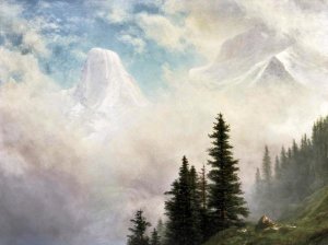 Albert Bierstadt - High in the Mountains