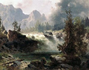 Albert Bierstadt - Rocky Mountain Stream