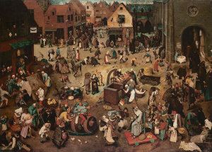 Pieter Bruegel the Elder - The Fight Between Carnival and Lent