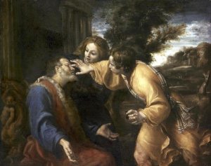 Annibale Carracci - Tobias Heals His Blind Father