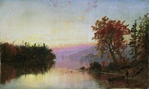 Jasper Francis Cropsey - Greenwood Lake at Twilight