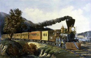 Currier and Ives - American Express Train