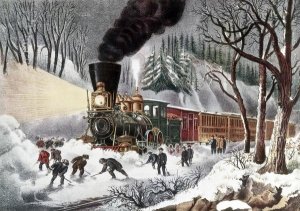 Currier and Ives - American Railroad Scene