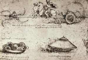 Leonardo Da Vinci - Military Inventions Sketches