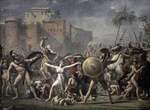 Jacques-Louis David - The Battle of The Sabines