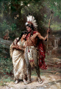 Jean Leon Gerome Ferris - Hiawatha's Wedding Journey (Longfellow)