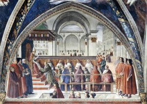 Domenico Ghirlandaio - Confirmation of The Order of Saint Francis