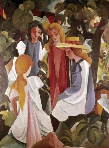 August Macke - Four Girls