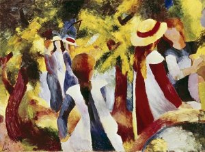 August Macke - Girls Among Trees