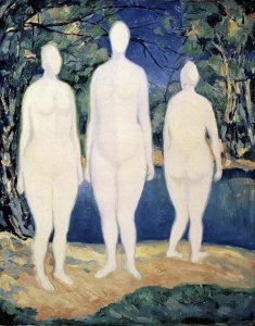 Kazimir Malevich - Three Nude Figures