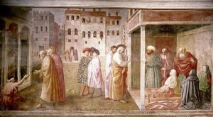 Masaccio - Healing of The Cripple and The Resurrection of Tabitha