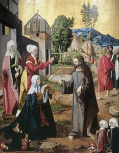 Master of Swabian Altarpieces - Christ Leaving The Holy Women