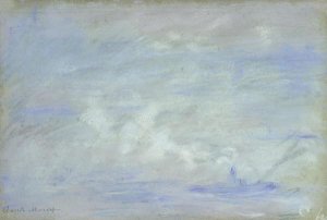 Claude Monet - Boat on the Thames, Impression of Mist