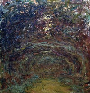 Claude Monet - L'Allée des rosiers à Giverny
