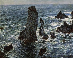 Claude Monet - Rocks at Belle Isle