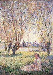 Claude Monet - Woman Seated under the Willows