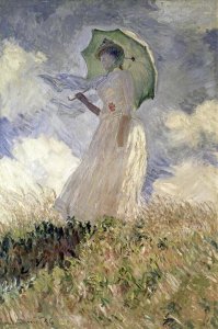 Claude Monet - Woman with a Parasol Turned to the Left, 1886